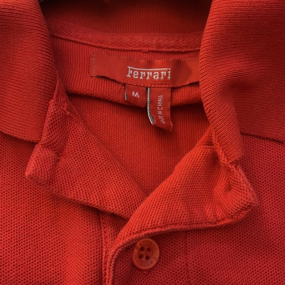 Red Ferrari Polo Tee - Picture 3 of 3